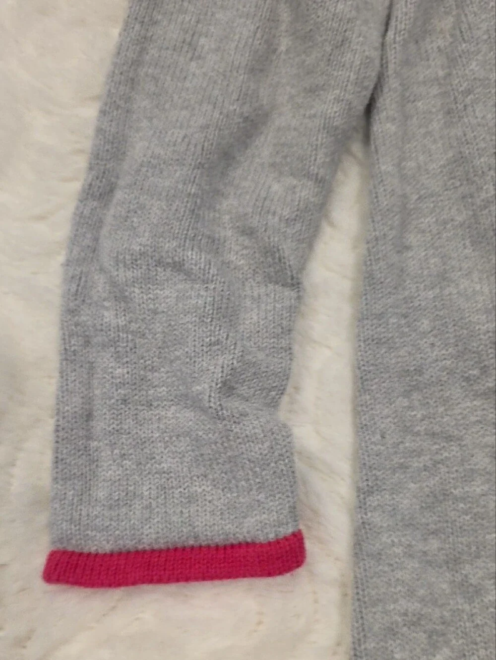 Gymboree Gray Knit Dress with Pink and Orange Bird Appliqué
